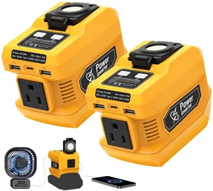 Mightrench 2 Pack 220W Power Inverter Compatible with Dewalt 20V Battery Mightrench 2 Pack 220W Power Inverter Compatible with Dewalt 20V Battery