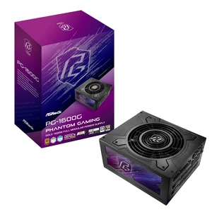 ASRock PG 1600G ATX 3.1 1600W Power Supply PCle5.1 10 Years Warranty Fully Modular Japanese Capacitor Phantom Gaming PG-1600G 80 Plus Gold Cybenetics Platinum 12V-2x6 Cables ASRock PG 1600G ATX 3.1 1600W Power Supply PCle5.1 10 Years Warranty Fully Modular Japanese Capacitor Phantom Gaming PG-1600G 80 Plus Gold Cybenetics Platinum 12V-2x6 Cables