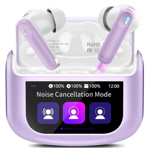 Active Noise Cancelling Ear Buds 48H Wireless Earbuds with Touch Screen Active Noise Cancelling Ear Buds 48H Wireless Earbuds with Touch Screen