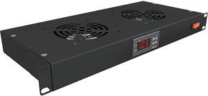 Rack Mount Fan - 2 Fans 1U 19" w/Adjustable Temperature & Digital Display Rack Mount Fan - 2 Fans 1U 19" w/Adjustable Temperature & Digital Display