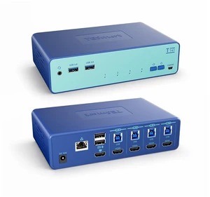 TESmert 4K@60Hz HDMI KVM Switch 4 Computers 1 Monitor EDID USB 3.0 RJ45 TESmert 4K@60Hz HDMI KVM Switch 4 Computers 1 Monitor EDID USB 3.0 RJ45