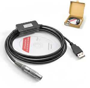 JHCH 806095 (GEV269) Data Transfer Cable, 8 Pin to USB Survey Communication Cable Compatible with Leica TS30 TM30 Total Station JHCH 806095 (GEV269) Data Transfer Cable, 8 Pin to USB Survey Communication Cable Compatible with Leica TS30 TM30 Total Station