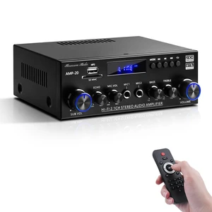 AMP-20 Bluetooth Stereo Audio Amplifier 2.1 CH Max.800W RMS 50Wx2+70W AMP-20 Bluetooth Stereo Audio Amplifier 2.1 CH Max.800W RMS 50Wx2+70W