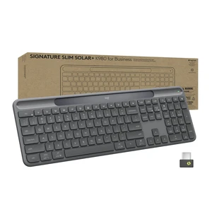 Logitech Signature Slim Solar+ K980 Keyboard for Business, USB-C reciever Logitech Signature Slim Solar+ K980 Keyboard for Business, USB-C reciever