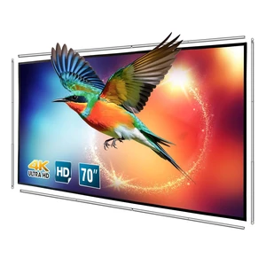 Foldable Projector Screen 70 inch with Lightweight Telescopic Pole Frame Foldable Projector Screen 70 inch with Lightweight Telescopic Pole Frame