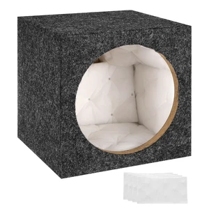MECCANIXITY 8 Inch Ported Wooden Speaker Enclosure, Gray Single Vented Subwoofer Box Car Audio Truck Speaker Box for DIY Home Vehicles Audio Custom Sound Supplies MECCANIXITY 8 Inch Ported Wooden Speaker Enclosure, Gray Single Vented Subwoofer Box Car Audio Truck Speaker Box for DIY Home Vehicles Audio Custom Sound Supplies