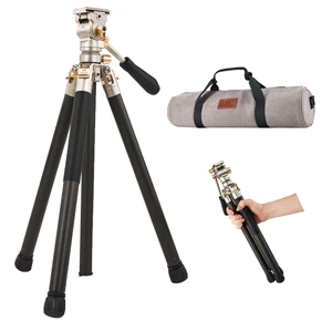 HARLOWE Rocket Air Carbon Fiber Travel Tripod with Fluid Head, 22lb Load HARLOWE Rocket Air Carbon Fiber Travel Tripod with Fluid Head, 22lb Load