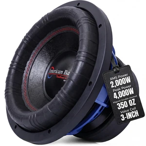American Bass HD 12 Inch Car Subwoofer 1 Ohm 4000 Max Watts - High Power Subwoofer Speaker with Deep Bass Performance, Premium Audio Upgrade for Cars, Trucks, and SUVs, Durable 12" Subwoofers American Bass HD 12 Inch Car Subwoofer 1 Ohm 4000 Max Watts - High Power Subwoofer Speaker with Deep Bass Performance, Premium Audio Upgrade for Cars, Trucks, and SUVs, Durable 12" Subwoofers