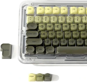 OHY Jelly Keycaps, Green HOA Profile 132-Key PBT+PC Shine Through KeycapSet OHY Jelly Keycaps, Green HOA Profile 132-Key PBT+PC Shine Through KeycapSet