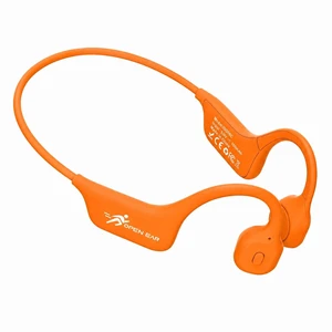 SANOTO Bone Conduction Headphones Bluetooth Open Ear Headphones with Mic, Orange SANOTO Bone Conduction Headphones Bluetooth Open Ear Headphones with Mic, Orange