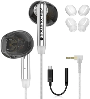 KZ Duet Wired Earbuds, Dual Dynamic in-Ear Headphones Crystal-Clear Sound KZ Duet Wired Earbuds, Dual Dynamic in-Ear Headphones Crystal-Clear Sound