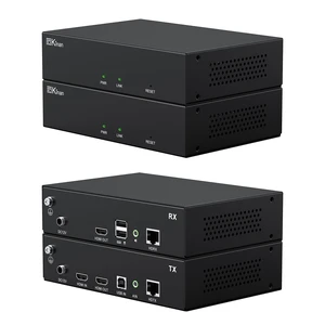 HDMI KVM Extender Over Single Cat5e/6/6a up to 150M(492ft), 1080P@60Hz, Plug & Play, Keyboard & Mouse Over Network,Visually Zero Latency, HDMI Local Loop-Out, SECC Steel Case, TX+RX HDMI KVM Extender Over Single Cat5e/6/6a up to 150M(492ft), 1080P@60Hz, Plug & Play, Keyboard & Mouse Over Network,Visually Zero Latency, HDMI Local Loop-Out, SECC Steel Case, TX+RX