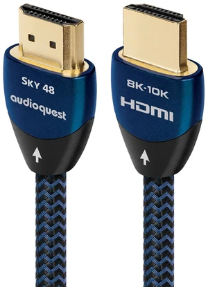 AudioQuest Sky 48 2.1 HDMI Cable - 8K/10K Ultra HD, Gaming, High-Speed, 48Gbps, HDR, eARC - 0.75m AudioQuest Sky 48 2.1 HDMI Cable - 8K/10K Ultra HD, Gaming, High-Speed, 48Gbps, HDR, eARC - 0.75m