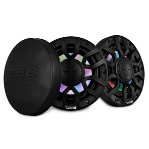 DS18 NXL-IQ6/BK 6.5" 2-Way Coaxial Marine Speaker with Digital Led Lights and Bullet Tweeter 150 Watts 4-Ohm, Water Resistant IP65, Pair DS18 NXL-IQ6/BK 6.5" 2-Way Coaxial Marine Speaker with Digital Led Lights and Bullet Tweeter 150 Watts 4-Ohm, Water Resistant IP65, Pair