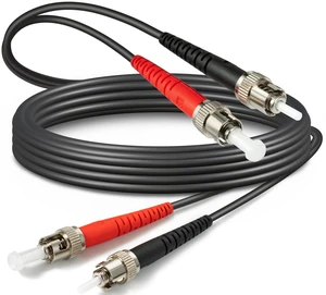 Yunsufiberpro 65ft / 20m Outdoor Armored OD-5mm OM1 ST to ST Fiber Cable, Multimode Duplex 62.5/125 MMF, ST-ST Fiber Optic Patch Cable Yunsufiberpro 65ft / 20m Outdoor Armored OD-5mm OM1 ST to ST Fiber Cable, Multimode Duplex 62.5/125 MMF, ST-ST Fiber Optic Patch Cable