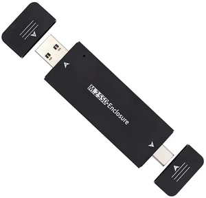 CY NGFF 10Gbps Combo Type-C USB3.0 to M-Key NVMe M.2 NGFF SATA SSD PCBA Case 2242/2230mm Adapter RTL9210B Chipset CY NGFF 10Gbps Combo Type-C USB3.0 to M-Key NVMe M.2 NGFF SATA SSD PCBA Case 2242/2230mm Adapter RTL9210B Chipset