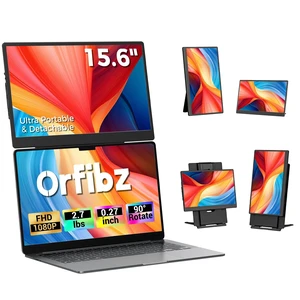 15.6 Laptop Screen Extender, 5 Modes & 360 Rotating Portable Monitor 15.6 Laptop Screen Extender, 5 Modes & 360 Rotating Portable Monitor