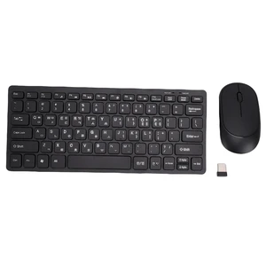 Zopsc Korean 2.4G Wireless Keyboard and Mouse Combo, 78 Keys Slim Korean Keyboard Mouse Set for PC Laptop, USB Receiver Plug and Play, Black Zopsc Korean 2.4G Wireless Keyboard and Mouse Combo, 78 Keys Slim Korean Keyboard Mouse Set for PC Laptop, USB Receiver Plug and Play, Black