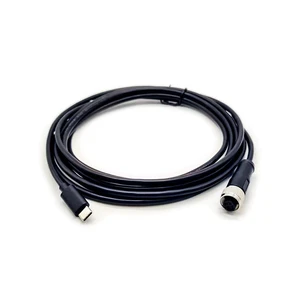 Elecbee M12 to USB 2.0 Type C Cable, M12 4 Pin A Code Female to USB Male Assembly AWG26 Adaptor 9.8ft Overmolded Solder Double Ended Cable Elecbee M12 to USB 2.0 Type C Cable, M12 4 Pin A Code Female to USB Male Assembly AWG26 Adaptor 9.8ft Overmolded Solder Double Ended Cable