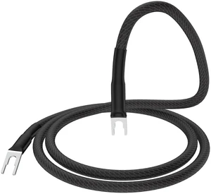 Viborg 6.6FT Pure Silver Phonograph Turntable Ground Wires Shielded Cable for Magnetic Vintage Record Players (Y Spade to Y Spade Terminal) Viborg 6.6FT Pure Silver Phonograph Turntable Ground Wires Shielded Cable for Magnetic Vintage Record Players (Y Spade to Y Spade Terminal)