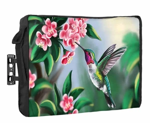 Bird Floral Outdoor TV Cover 60 to 65 Inches Hummingbird Spring Decorative Green Background Weatherproof&Waterproof TV Covers with Remote Control Pocket, Screen Protectors for Outside Bird Floral Outdoor TV Cover 60 to 65 Inches Hummingbird Spring Decorative Green Background Weatherproof&Waterproof TV Covers with Remote Control Pocket, Screen Protectors for Outside