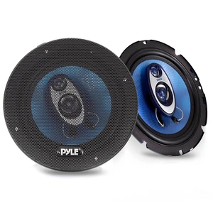 Pyle 6.5" Three-Way Sound Speaker System-180 W RMS/360W Power Handling w/4 Ohm Impedance and 3/4'' Piezo Tweeter for Car Component Stereo,Round Shaped Pro Full Range Triaxial Loud Audio -PL63BL,Blue Pyle 6.5" Three-Way Sound Speaker System-180 W RMS/360W Power Handling w/4 Ohm Impedance and 3/4'' Piezo Tweeter for Car Component Stereo,Round Shaped Pro Full Range Triaxial Loud Audio -PL63BL,Blue