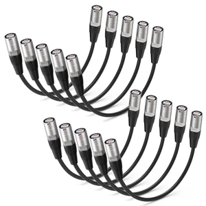 NUOSIYA Ethercon Cable, Shielded Cat 5e Ethernet Cable Compatible with EtherCON RJ45 Connectors in Silvery for Professional Audio, Video and Networking Applications (10, 1FT) NUOSIYA Ethercon Cable, Shielded Cat 5e Ethernet Cable Compatible with EtherCON RJ45 Connectors in Silvery for Professional Audio, Video and Networking Applications (10, 1FT)