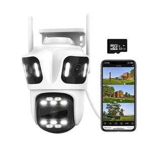 3 In 1 Outdoor Camera Wi-Fi Wired Pan/Tilt 360 View, 32GB Local Storage 3 In 1 Outdoor Camera Wi-Fi Wired Pan/Tilt 360 View, 32GB Local Storage