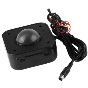 Eujgoov Round LED Trackball 4.5cm Mouse Lighted Illuminated PS/2 PCB Connector Wired Trackball for Arcade Game Machine Eujgoov Round LED Trackball 4.5cm Mouse Lighted Illuminated PS/2 PCB Connector Wired Trackball for Arcade Game Machine