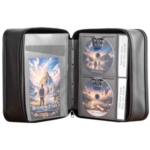 SANWA CD DVD Case Holder - 100 Capacity & 50 Booklet Insert, Portable Blu-ray Binder with Handle & Zipper, EVA Protect Disc Wallet Media Storage for Car, Home, Office, Game Discs, Audio Music, Black SANWA CD DVD Case Holder - 100 Capacity & 50 Booklet Insert, Portable Blu-ray Binder with Handle & Zipper, EVA Protect Disc Wallet Media Storage for Car, Home, Office, Game Discs, Audio Music, Black