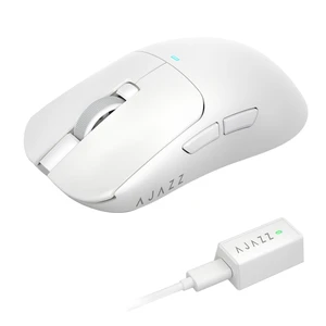 AJAZZ AJ200NLPRO AI Gaming Mouse, Tri-Mode Bluetooth/2.4G/USB-C, PAW3395 Sensor, 32000 DPI, 8K Wired & 4K Wireless, AI Voice Assistant, AI Game Analysis, 61g Lightweight, White AJAZZ AJ200NLPRO AI Gaming Mouse, Tri-Mode Bluetooth/2.4G/USB-C, PAW3395 Sensor, 32000 DPI, 8K Wired & 4K Wireless, AI Voice Assistant, AI Game Analysis, 61g Lightweight, White