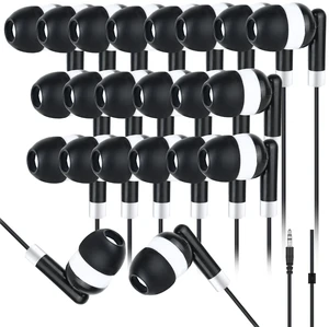 CNSZSLZ Kids Earbuds Wired Bulk Headphones for Classroom 100 Pack Black CNSZSLZ Kids Earbuds Wired Bulk Headphones for Classroom 100 Pack Black