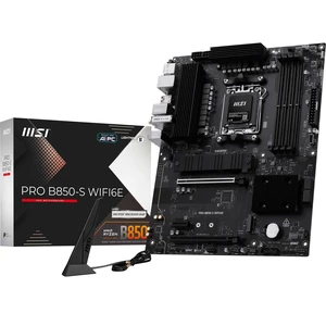 MSI PRO B850-S WIFI6E Motherboard, ATX - Supports AMD Ryzen 9000/8000 / 7000 Processors, AM5 - DDR5 Memory Boost (8200+ MT/s OC), PCIe 4.0 x16, M.2 Gen5, Wi-Fi 6E, 2.5G LAN MSI PRO B850-S WIFI6E Motherboard, ATX - Supports AMD Ryzen 9000/8000 / 7000 Processors, AM5 - DDR5 Memory Boost (8200+ MT/s OC), PCIe 4.0 x16, M.2 Gen5, Wi-Fi 6E, 2.5G LAN