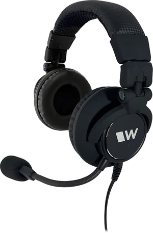 Williams AV MIC 158 Dual-muff Headset Microphone, Black; TRRS 3.5mm Plug; for use with Digi-Wave DLT 400 Transceiver Only; Unidirectional Electret Microphone; 1-10 VDC Williams AV MIC 158 Dual-muff Headset Microphone, Black; TRRS 3.5mm Plug; for use with Digi-Wave DLT 400 Transceiver Only; Unidirectional Electret Microphone; 1-10 VDC