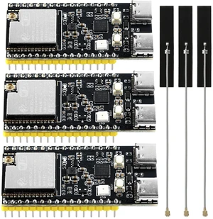 3PCS ESP32-C5 Development Board with External Antennas ^^ Dual-Band Wi-Fi 6 & Bluetooth 5 Thread & Zigbee, Single-Core Processor with 4MB Flash 32Pin Type-C & CP2102 Chip, ESP32-C5 Devkit for Ardu 3PCS ESP32-C5 Development Board with External Antennas ^^ Dual-Band Wi-Fi 6 & Bluetooth 5 Thread & Zigbee, Single-Core Processor with 4MB Flash 32Pin Type-C & CP2102 Chip, ESP32-C5 Devkit for Ardu
