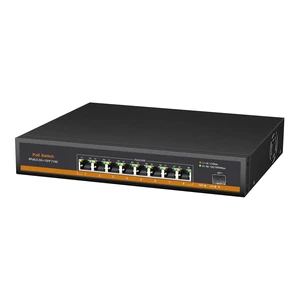 9 Port 2.5G PoE Switch, 8 x PoE+ Ports (802.3af/at, 30W/Port & 120W Total), 1 x 10G SFP+, 60Gbps Capacity, Metal, 110-240V AC Input (DC52V PoE), Desktop/Wall Mount, for AP, IP Camera, NAS, PC 9 Port 2.5G PoE Switch, 8 x PoE+ Ports (802.3af/at, 30W/Port & 120W Total), 1 x 10G SFP+, 60Gbps Capacity, Metal, 110-240V AC Input (DC52V PoE), Desktop/Wall Mount, for AP, IP Camera, NAS, PC