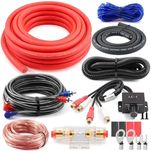 4 Gauge Amp Wiring Kit 1200W with LC-1 Bass Knob for Car Audio 4 Gauge Amp Wiring Kit 1200W with LC-1 Bass Knob for Car Audio