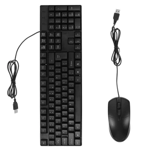 Yardenfun Full-Sized Wired Keyboard and Mouse Combo Silent Ergonomic Design for Desktop and Laptop Use with Pad for Easy Typing and Stable Performance Yardenfun Full-Sized Wired Keyboard and Mouse Combo Silent Ergonomic Design for Desktop and Laptop Use with Pad for Easy Typing and Stable Performance