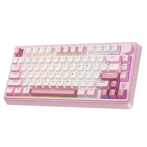 wegear 75% Compact Mechanical Keyboard with Knob for PC/Mac/Laptop-Pink wegear 75% Compact Mechanical Keyboard with Knob for PC/Mac/Laptop-Pink