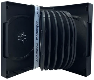 mediaxpo Space-Saving Multi 16 Disc DVD Cases Holders with Flap - Neatly Store Your Movie Collection (Pack of 10) mediaxpo Space-Saving Multi 16 Disc DVD Cases Holders with Flap - Neatly Store Your Movie Collection (Pack of 10)