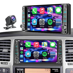 Car Radio for Toyota 4Runner 2003-2009, Tundra 2003-2006, Sequoia 2003-2007Highlander 2001-2007RAV4 2001-2008,FJ Cruiser 2003-2010 7" IPS Touchscreen Carplay Android Auto, AM/FM BT Backup Camera Car Radio for Toyota 4Runner 2003-2009, Tundra 2003-2006, Sequoia 2003-2007Highlander 2001-2007RAV4 2001-2008,FJ Cruiser 2003-2010 7" IPS Touchscreen Carplay Android Auto, AM/FM BT Backup Camera