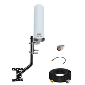 Outdoor 4G LTE 5G External Cellular Antenna TS9 SMA for T-Mobile Home Internet, with 10meter RG58 Cable SMA Port/ TS9 Adapter/Mount Pole, for Modem, 4G/5G Routers, Gateways, Hotspots Outdoor 4G LTE 5G External Cellular Antenna TS9 SMA for T-Mobile Home Internet, with 10meter RG58 Cable SMA Port/ TS9 Adapter/Mount Pole, for Modem, 4G/5G Routers, Gateways, Hotspots