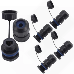 ANMBEST 5PCS Panel Mounting RJ11 Telephone Socket Adapter ANMBEST 5PCS Panel Mounting RJ11 Telephone Socket Adapter