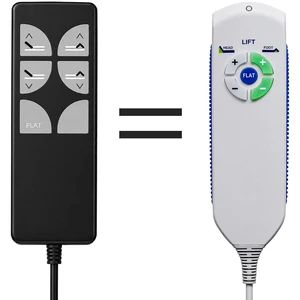 Replacement for Tempur-Pedic Tempurpedic Tempur Ergo Series Adjustable Bed Base Wired Remote Control RC-HW-105, B3111-220 Replacement for Tempur-Pedic Tempurpedic Tempur Ergo Series Adjustable Bed Base Wired Remote Control RC-HW-105, B3111-220