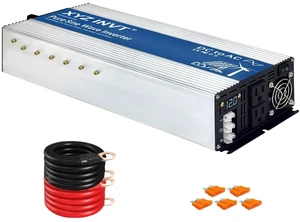 XYZ INVT 3000W Pure Sine Wave Inverter DC 12V to AC 110V 120V Power Inverter with Dual AC Outlets & Hardwire Terminal & LED Display for Solar,Home Backup Power,Outdoor Over 90% Efficiency XYZ INVT 3000W Pure Sine Wave Inverter DC 12V to AC 110V 120V Power Inverter with Dual AC Outlets & Hardwire Terminal & LED Display for Solar,Home Backup Power,Outdoor Over 90% Efficiency
