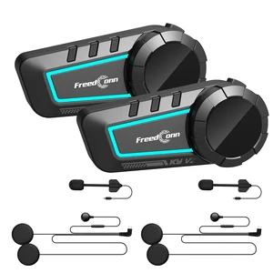 FreedConn KY V2 Motorcycle Bluetooth 6.0 Headset, 2-Way Intercom, 2 Pack FreedConn KY V2 Motorcycle Bluetooth 6.0 Headset, 2-Way Intercom, 2 Pack