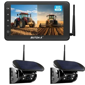 BUTOA-X X7 2 Wireless Solar Magnetic Backup Camera for RV Truck - 15000mAh Battery Magnetic Hitch Camera 7 Monitor 320FT Range - 5th Wheel Hitch Gooseneck Travel Boat Horse Trailer Truck BUTOA-X X7 2 Wireless Solar Magnetic Backup Camera for RV Truck - 15000mAh Battery Magnetic Hitch Camera 7 Monitor 320FT Range - 5th Wheel Hitch Gooseneck Travel Boat Horse Trailer Truck