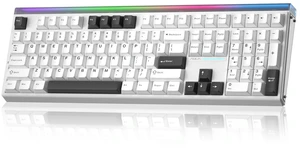 Aula H108 Wireless Silent Mechanical Keyboard with Number Pad Hot Swappable Aula H108 Wireless Silent Mechanical Keyboard with Number Pad Hot Swappable