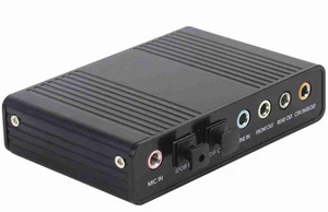 Denash 6 Channel Sound Card USB,External USB Sound Card Adapter for PC Laptop Audio,External Digital Optical SPDIF Audio Output Adapter for PC Denash 6 Channel Sound Card USB,External USB Sound Card Adapter for PC Laptop Audio,External Digital Optical SPDIF Audio Output Adapter for PC