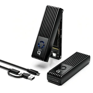 NVMe Enclosure with Cooling Fan, Full Aluminum Alloy(Black) NVMe Enclosure with Cooling Fan, Full Aluminum Alloy(Black)